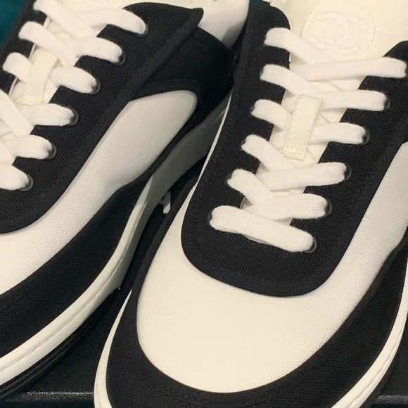 SOLD- Chanel Sneakers Sz.38 - Picture 5 of 6